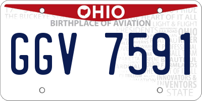 OH license plate GGV7591