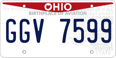 OH license plate GGV7599