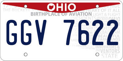 OH license plate GGV7622