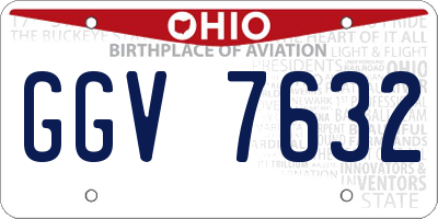 OH license plate GGV7632