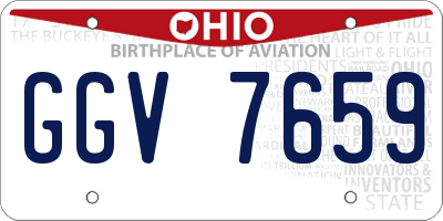 OH license plate GGV7659