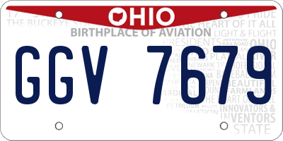 OH license plate GGV7679