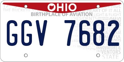 OH license plate GGV7682