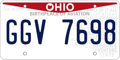 OH license plate GGV7698