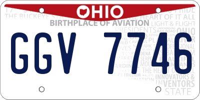 OH license plate GGV7746