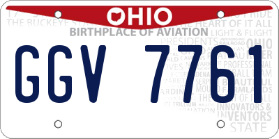 OH license plate GGV7761
