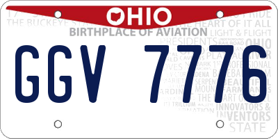 OH license plate GGV7776
