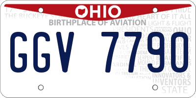 OH license plate GGV7790