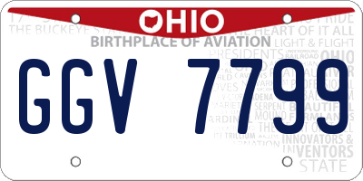 OH license plate GGV7799