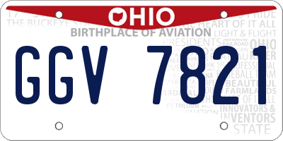 OH license plate GGV7821