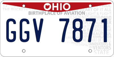 OH license plate GGV7871