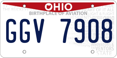 OH license plate GGV7908