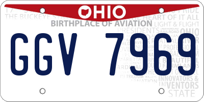 OH license plate GGV7969