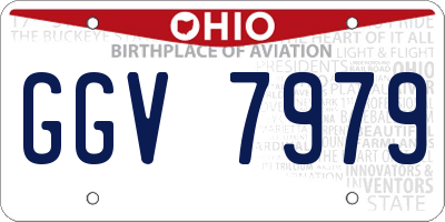 OH license plate GGV7979