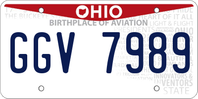 OH license plate GGV7989