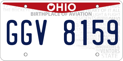 OH license plate GGV8159
