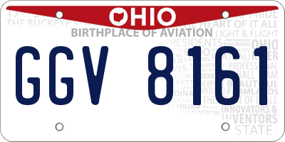 OH license plate GGV8161
