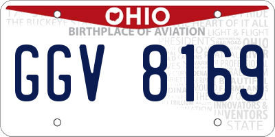 OH license plate GGV8169