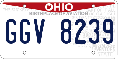 OH license plate GGV8239