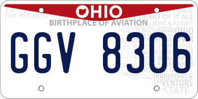 OH license plate GGV8306