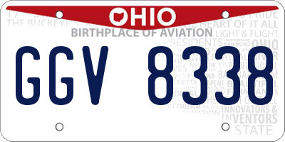 OH license plate GGV8338