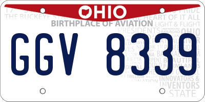 OH license plate GGV8339