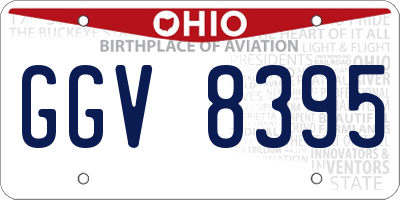 OH license plate GGV8395