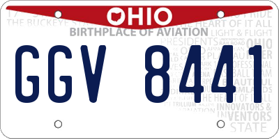 OH license plate GGV8441