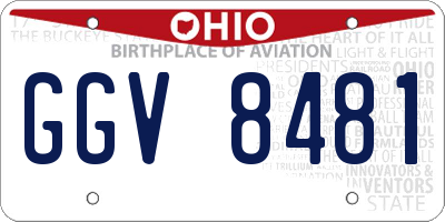 OH license plate GGV8481