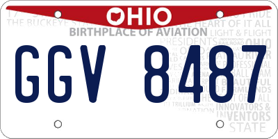 OH license plate GGV8487