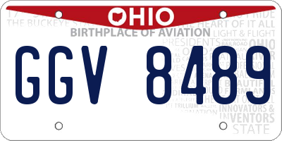 OH license plate GGV8489