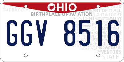 OH license plate GGV8516