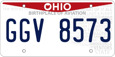 OH license plate GGV8573