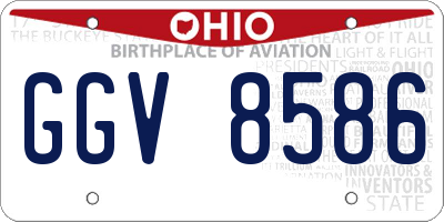 OH license plate GGV8586
