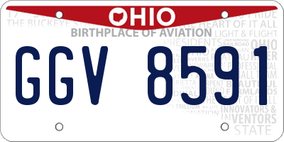 OH license plate GGV8591