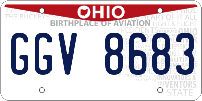 OH license plate GGV8683