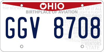 OH license plate GGV8708