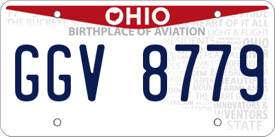 OH license plate GGV8779