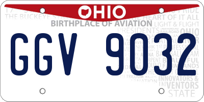 OH license plate GGV9032