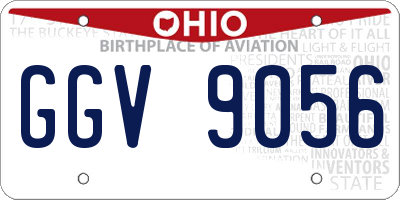 OH license plate GGV9056