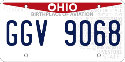OH license plate GGV9068