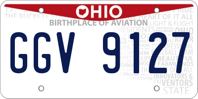 OH license plate GGV9127