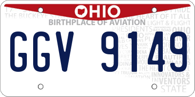 OH license plate GGV9149