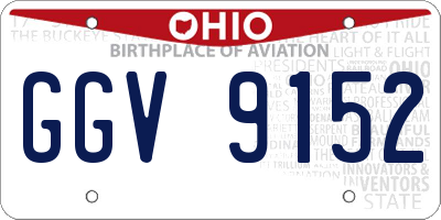OH license plate GGV9152