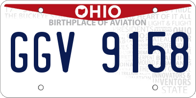 OH license plate GGV9158