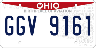 OH license plate GGV9161
