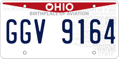 OH license plate GGV9164