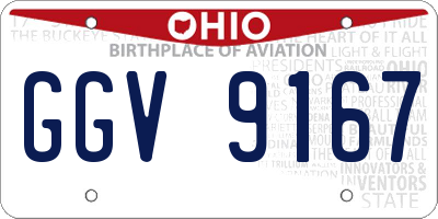 OH license plate GGV9167