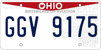 OH license plate GGV9175