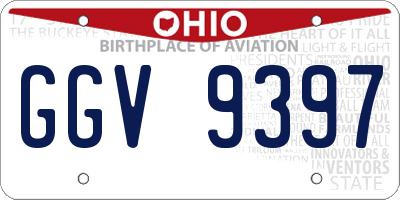 OH license plate GGV9397